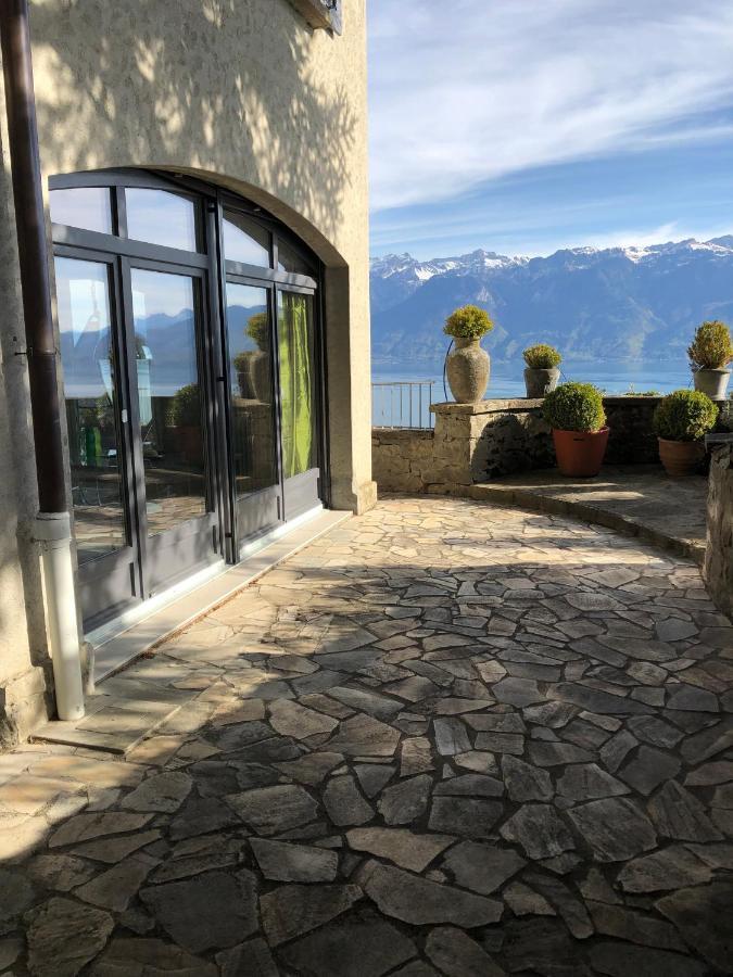 Panoramic Room In The Vineyard,Stunning Views Of Lake And Alps Puidoux Exterior photo